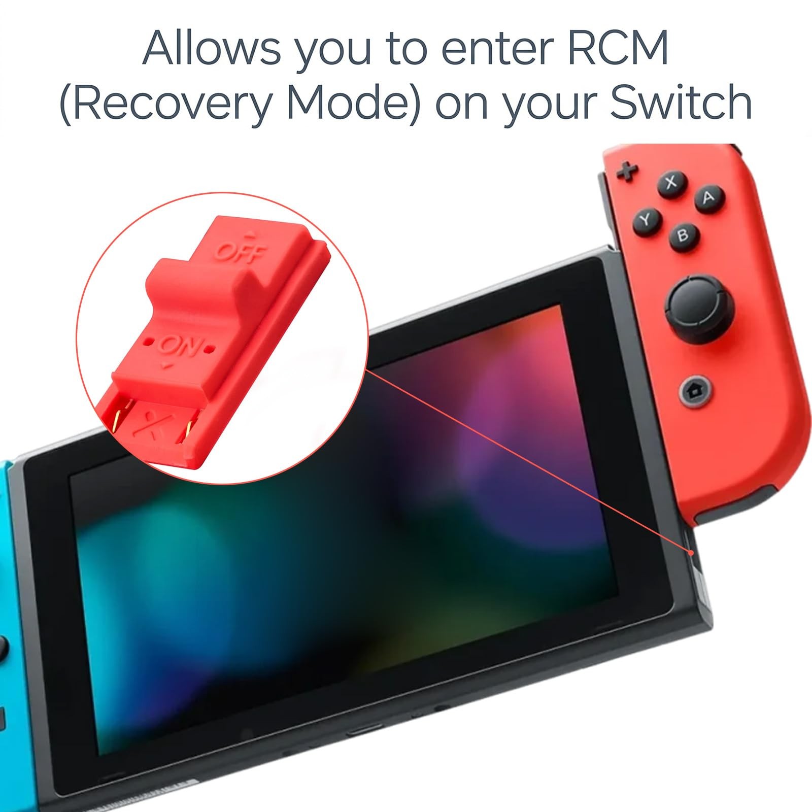 RCM Jig Tool for Nintendo Switch Console, Plastic Loader Clips, Short Circuit...