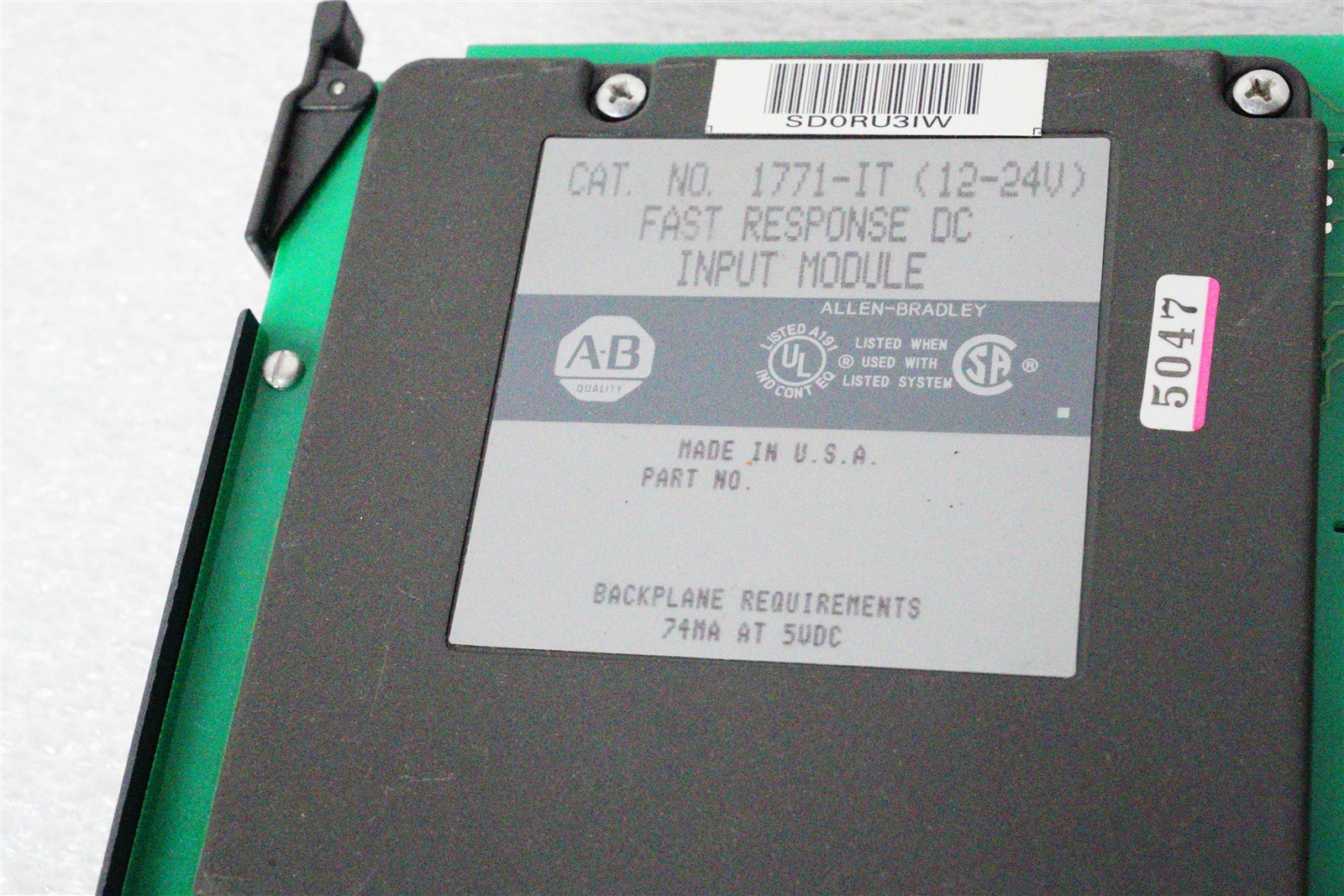 Allen Bradley 1771-IT (12-24V) Fast Response DC Input Module Series B