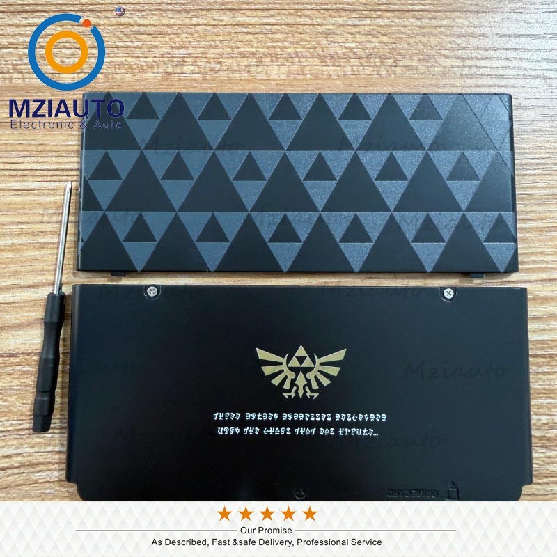 For Nintendo New 3DS Top +Bottom Cover Shell Plate Case Legend of Zelda Triforce
