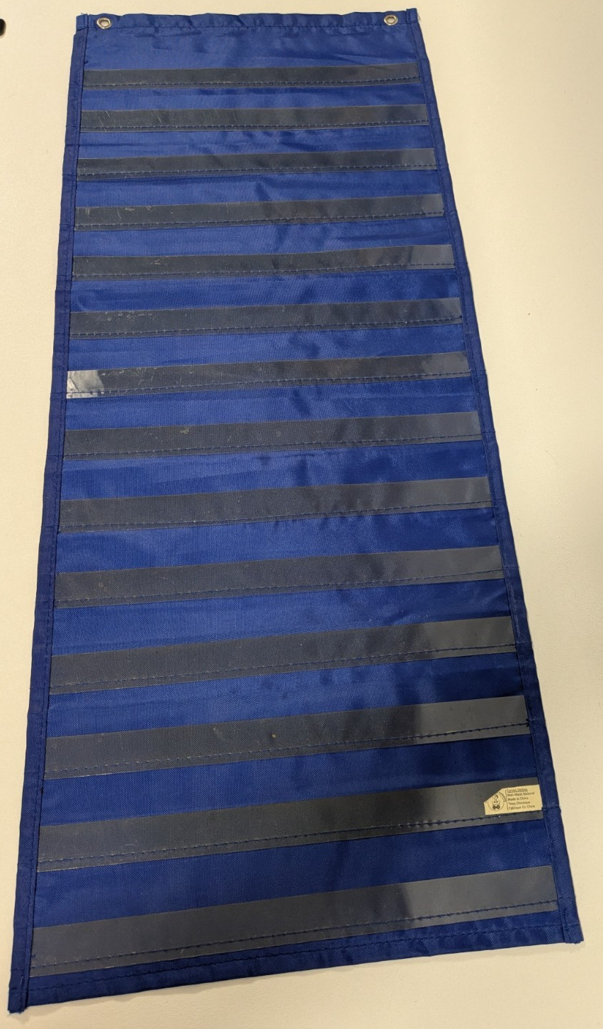 Carson-Dellosa Single Column Deluxe Pocket Chart Pre-Owned Some Marks 33x13