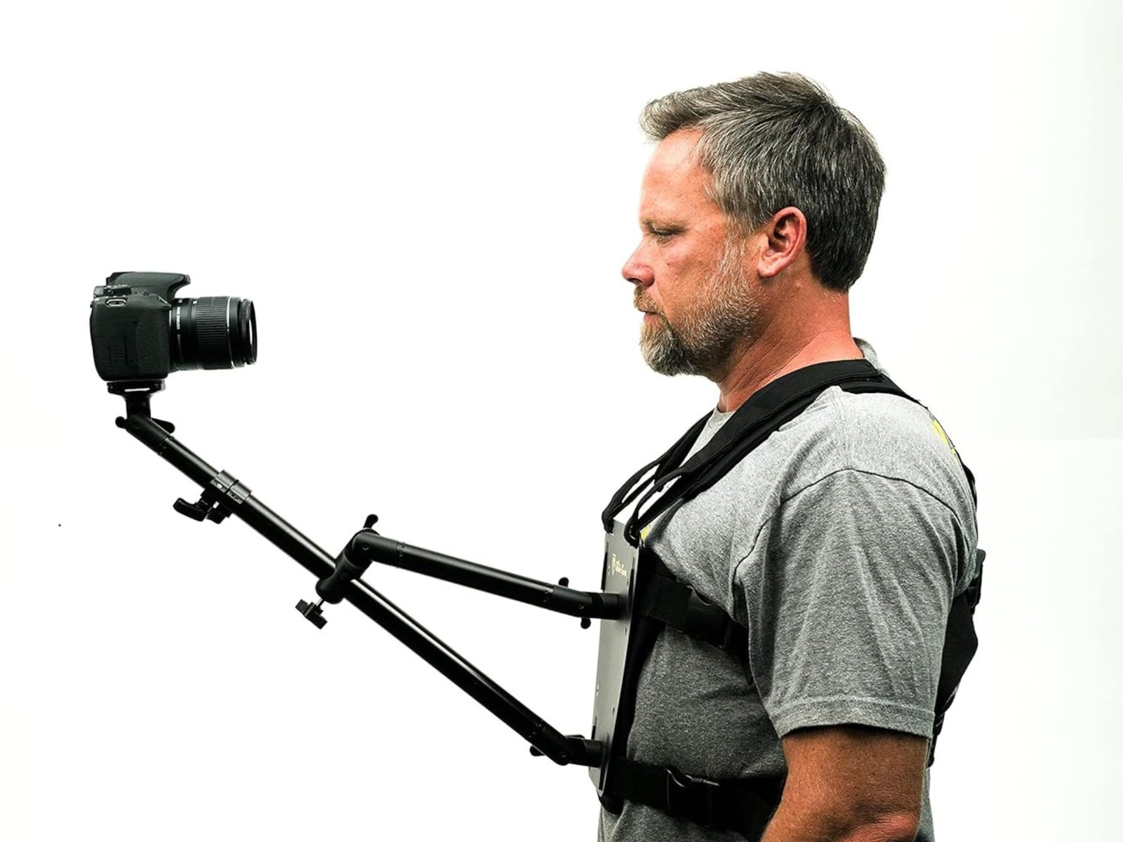Glide Gear SNC 100 Snorricam Rig – for DSLR, Smartphone – Chest Mount, 3ft Arm,