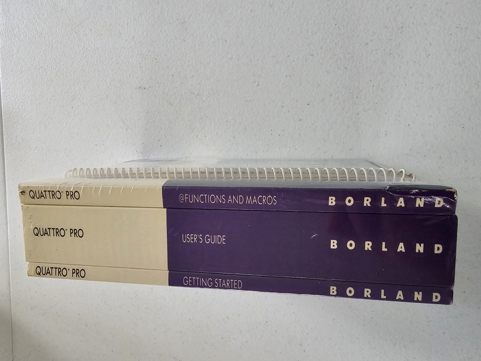 Borland Quattro Pro Manual Set: Getting Started, User’s Guide, Functions/Macros