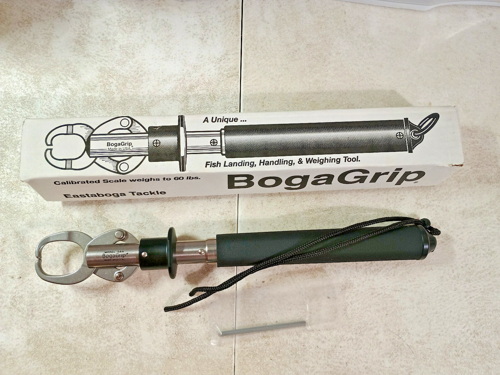 NEW Eastaboga Tackle Boga Grip 60LB Fishing Weighing Landing Holding Made In USA