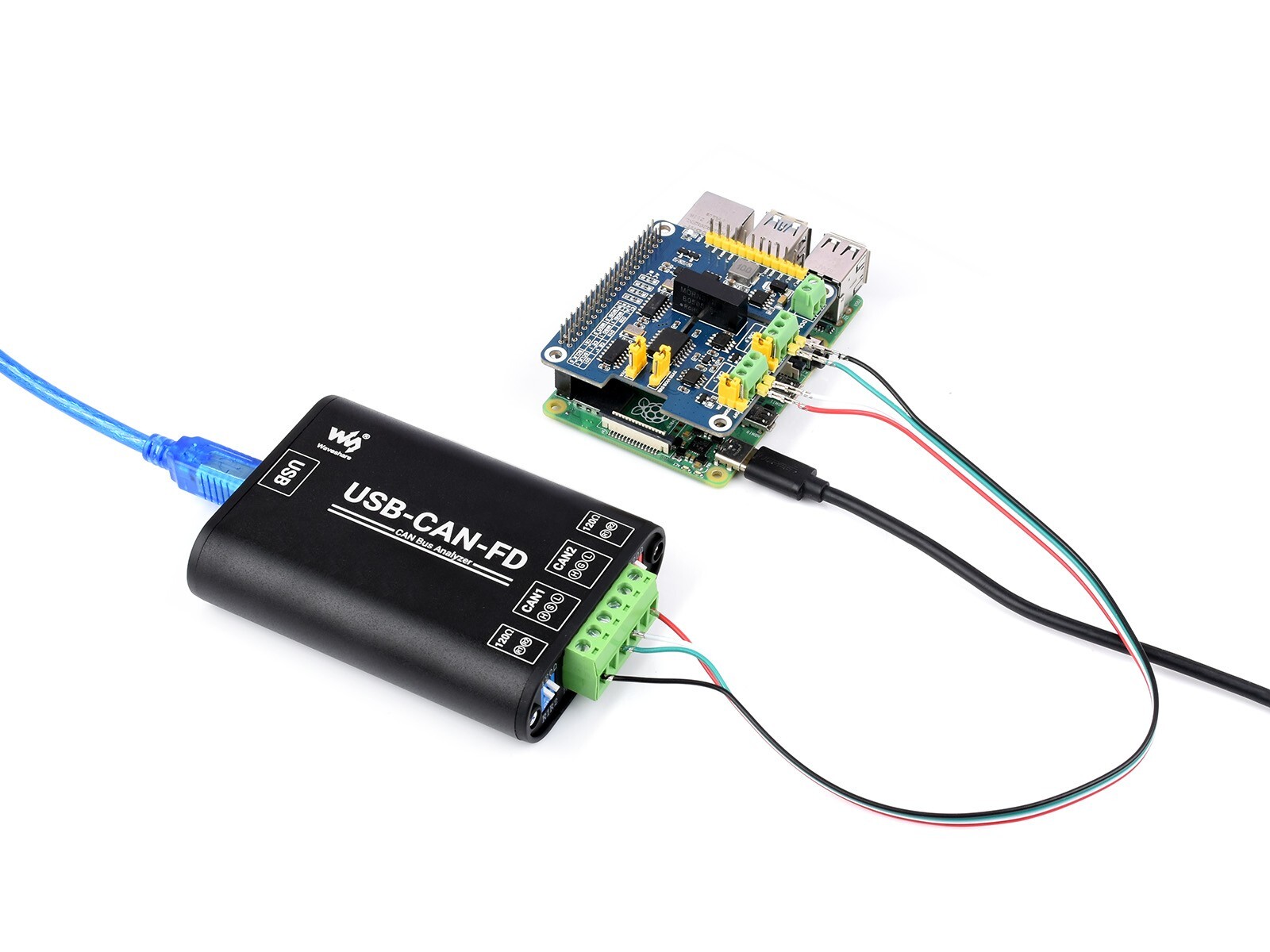 Waveshare Industrial Grade CAN/CAN FD Bus Data Analyzer USB To CAN FD Adapter