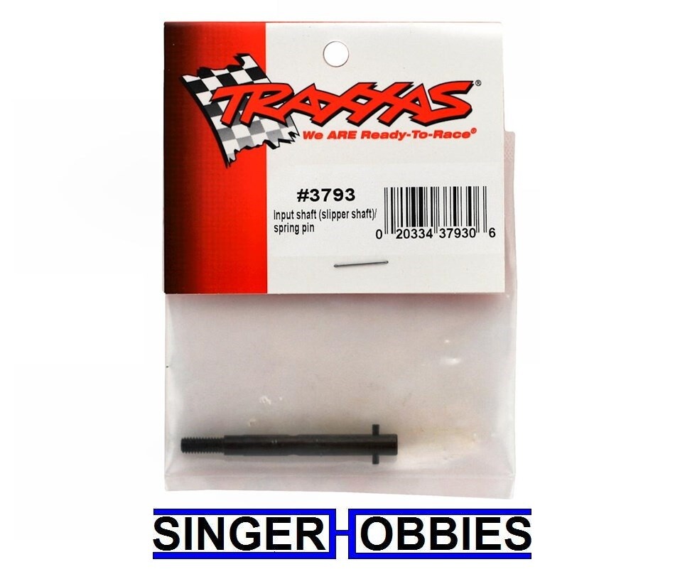 Traxxas 3793 Input shaft (slipper shaft) / spring pin NEW IN PACKAGE - TRA1