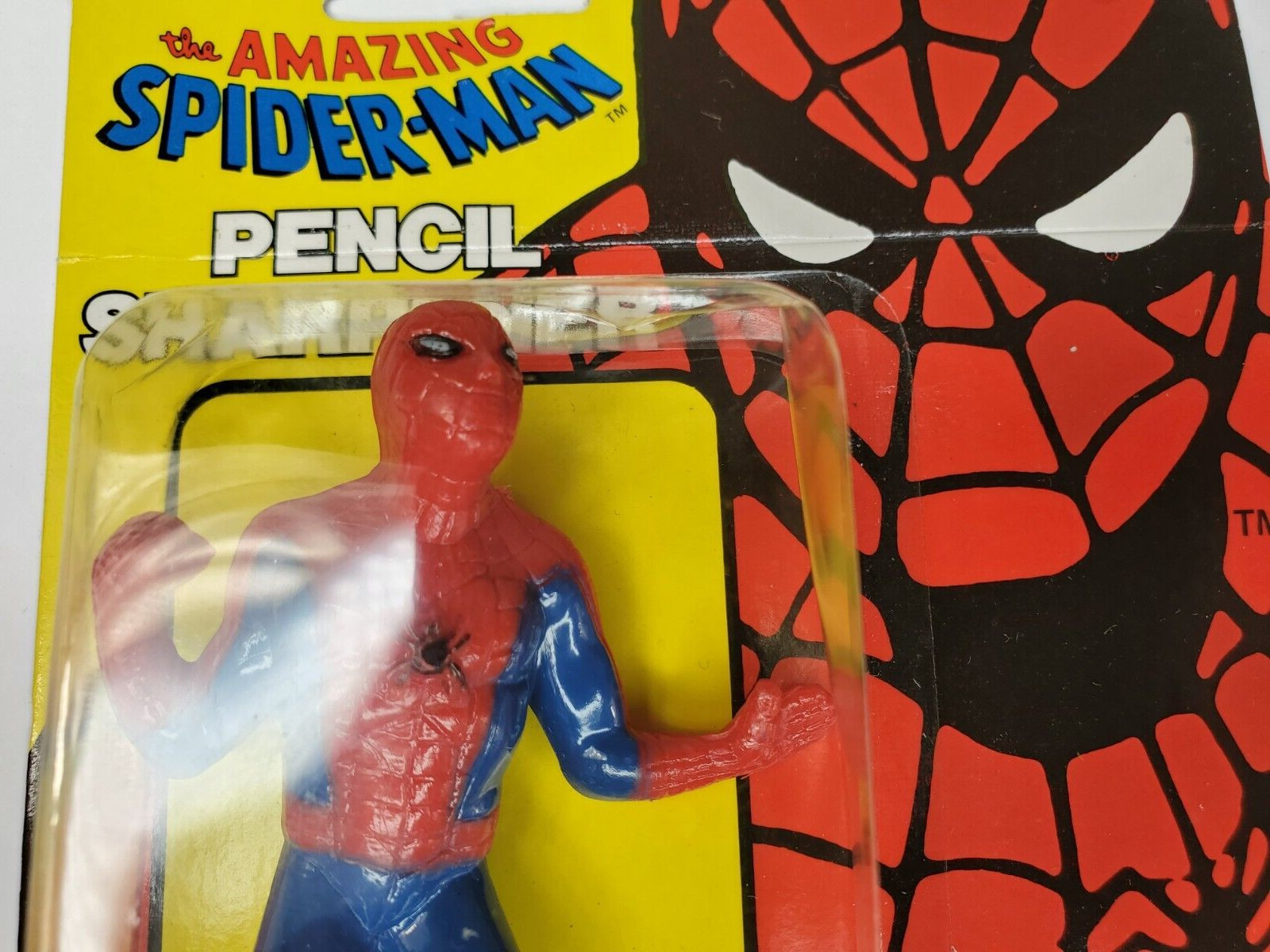 Vintage Spider Man Pencil Sharpner NEW 1980