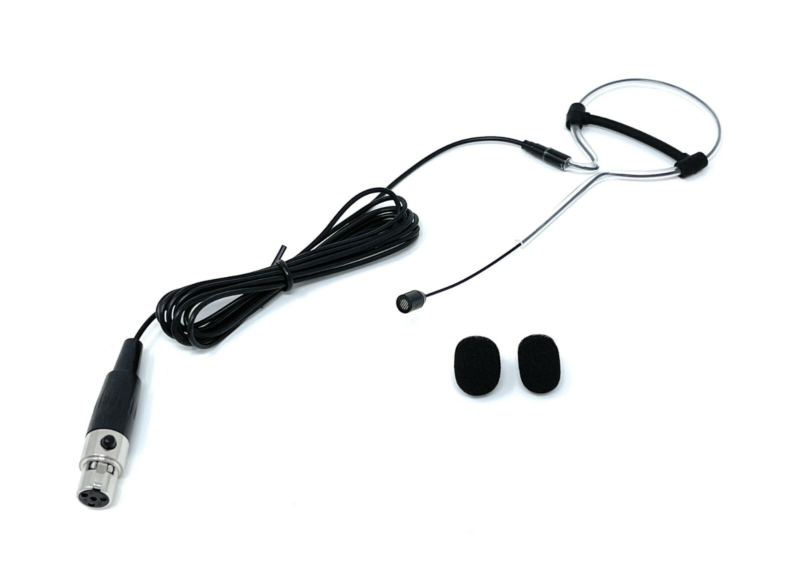 Single Earhook Headset Mic fits Shure (TA4F) Wireless Microphone Body Packs