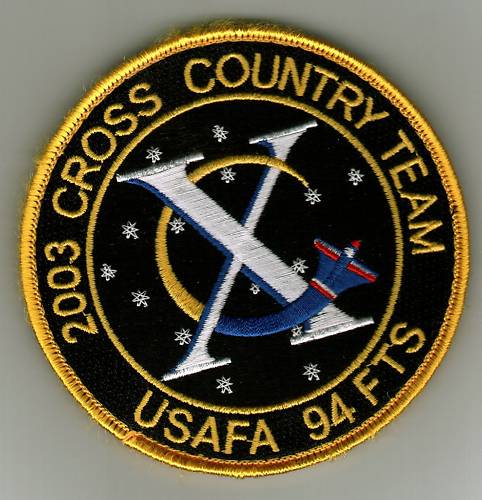 USAFA 94th FTS Patch 2003 CROSS COUNTRY TEAM - STYLE #2