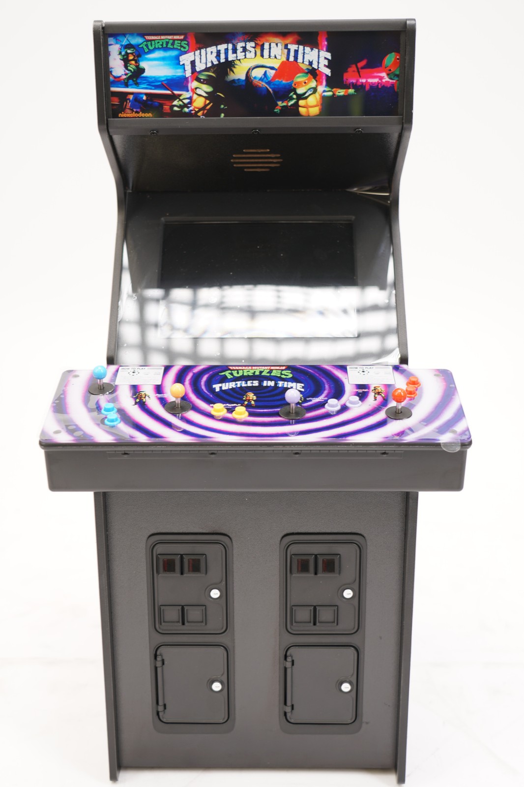 Quarter Arcades Teenage Mutant Ninja Turtles in Time Wooden Replica Arcade Game