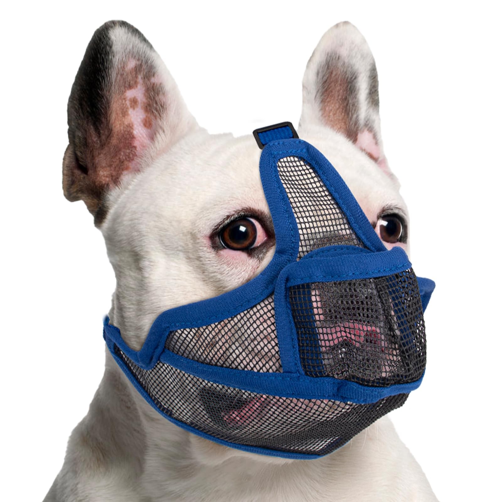 Coppthinktu Short Snout Dog Muzzle, Breathable Mesh French Bulldog Muzzle Ful...