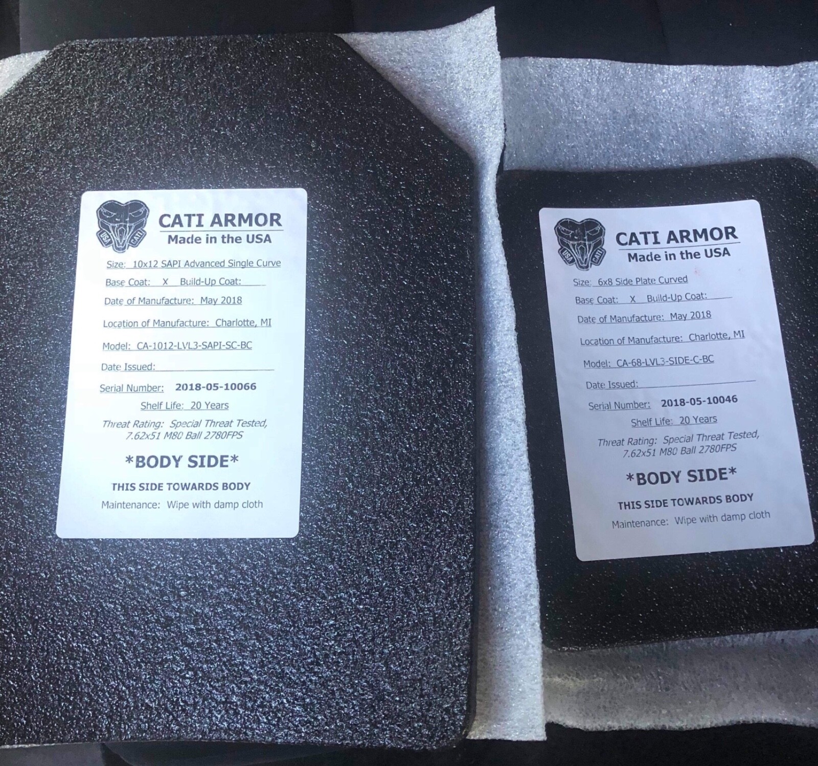 level 3a body armor plates