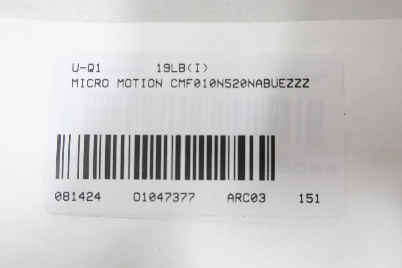 Micro Motion CMF010N520NABUEZZZ Coriolis Mass Flow Sensor Meter