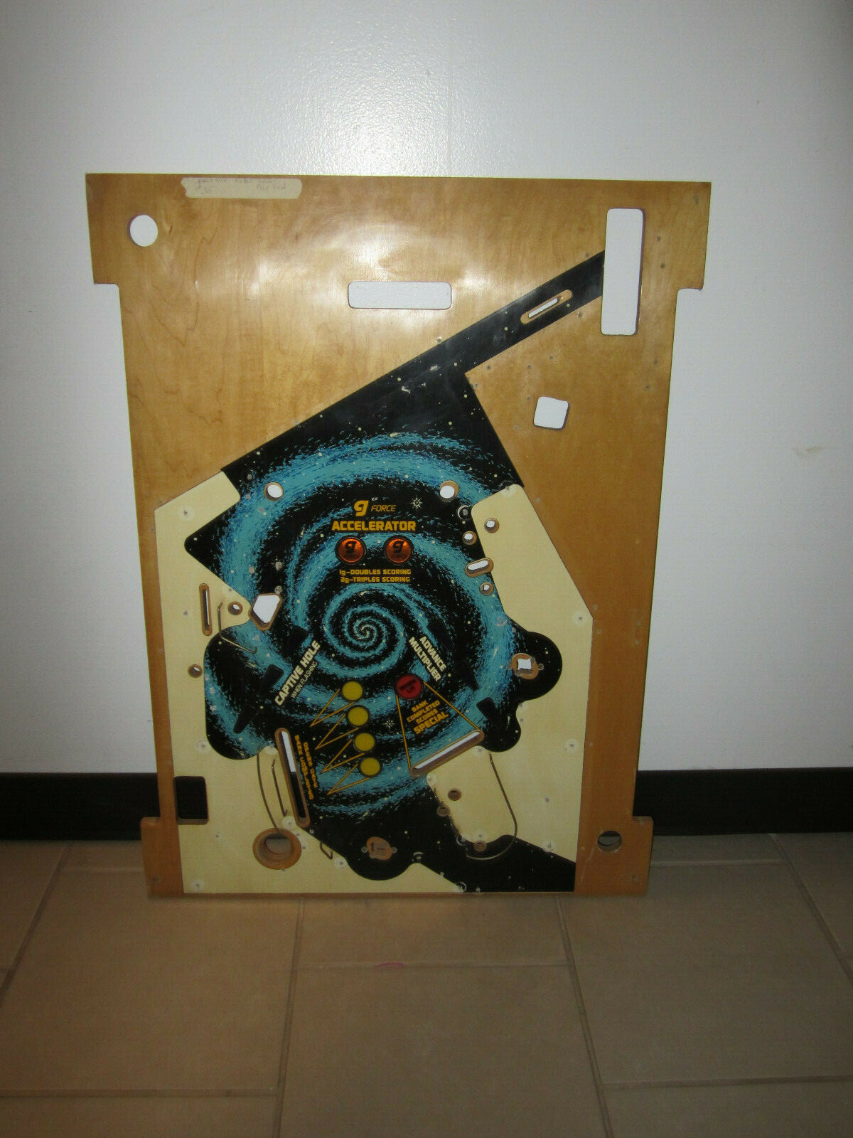 BLACK HOLE Pinball LOWER PLAYFIELD