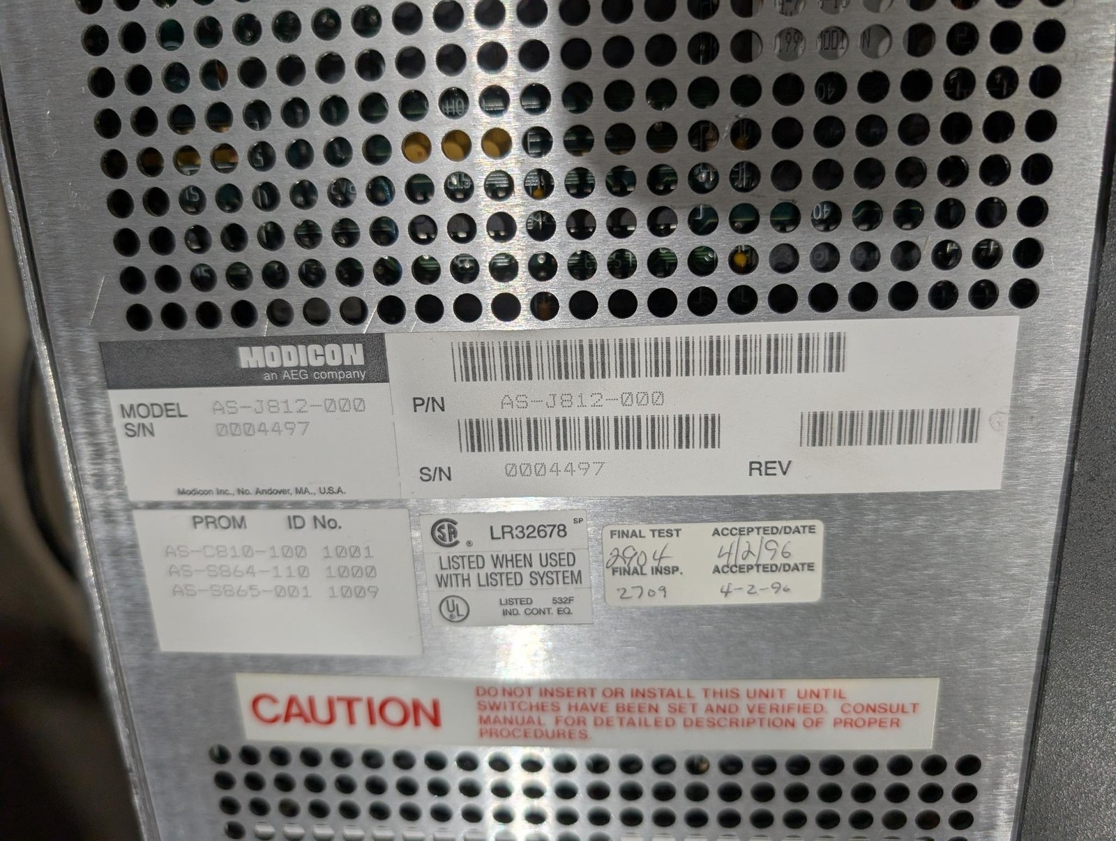 Modicon AEG -REMOTE INTERFACE I/O ADAPTER - ASJ812000