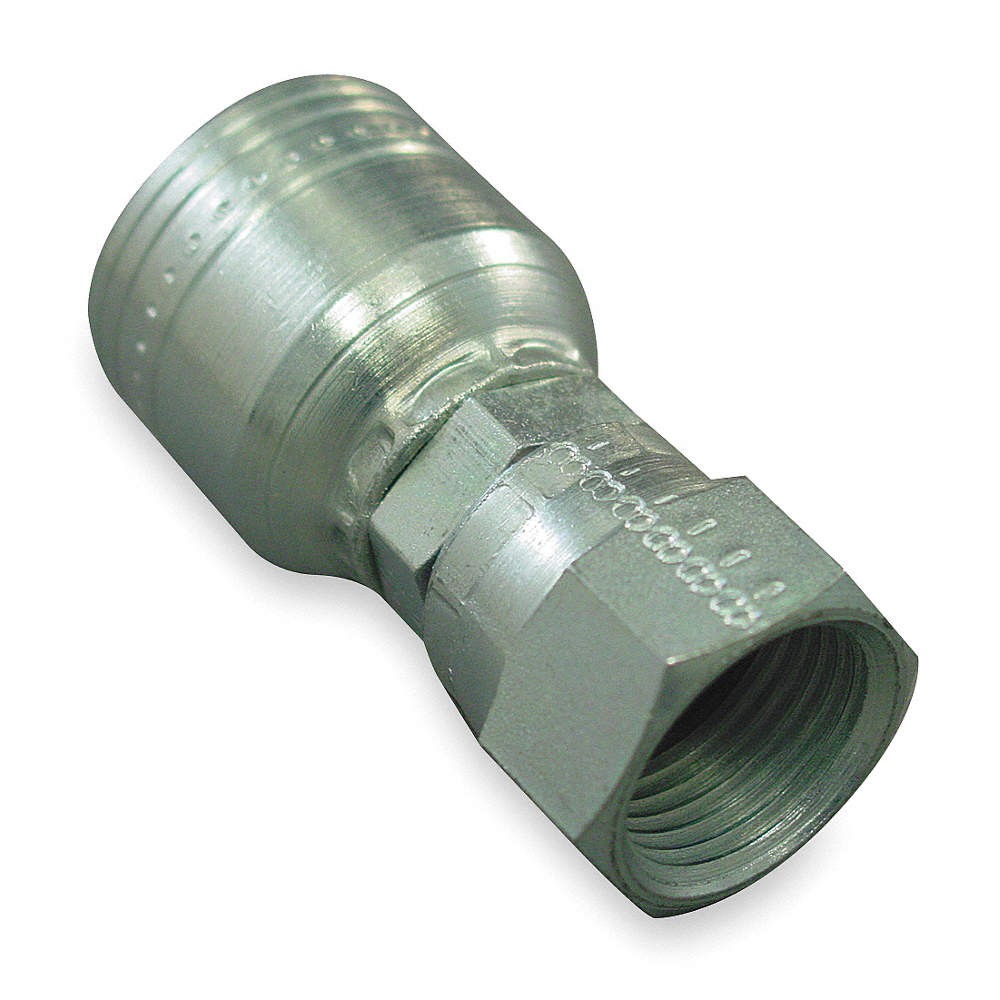 WEATHERHEAD 04Z-605 Crimp Fitting,1/4" I.D.,1/2",F,JIC 20JU56