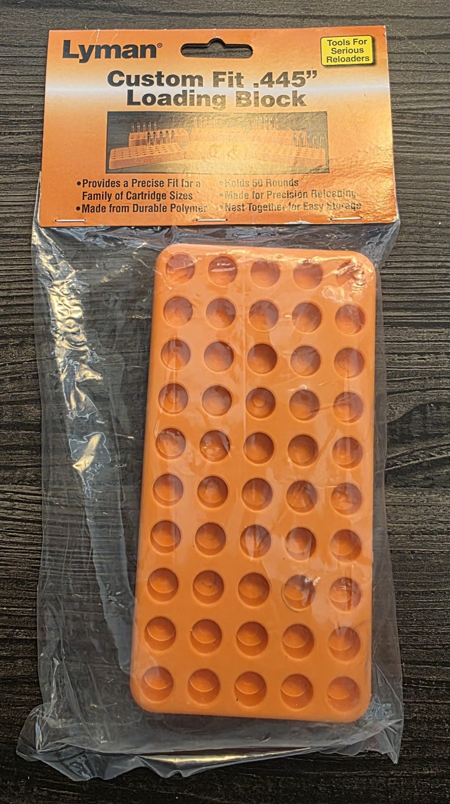 Lyman Custom Fit Loading Block .445 - 7728091 New In Package