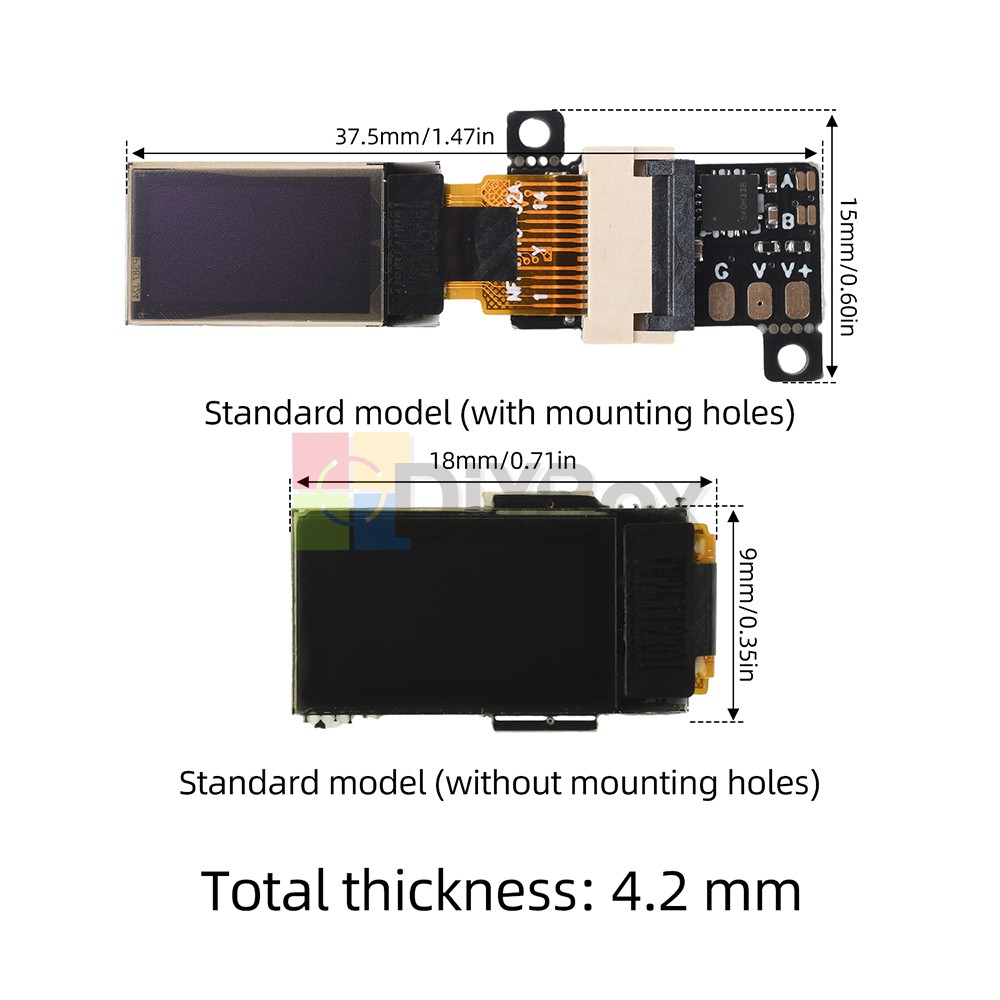 DC 0-30V Ultra Thin Mini OLED Digital Voltmeter 12Bit ADC High Precision Voltage