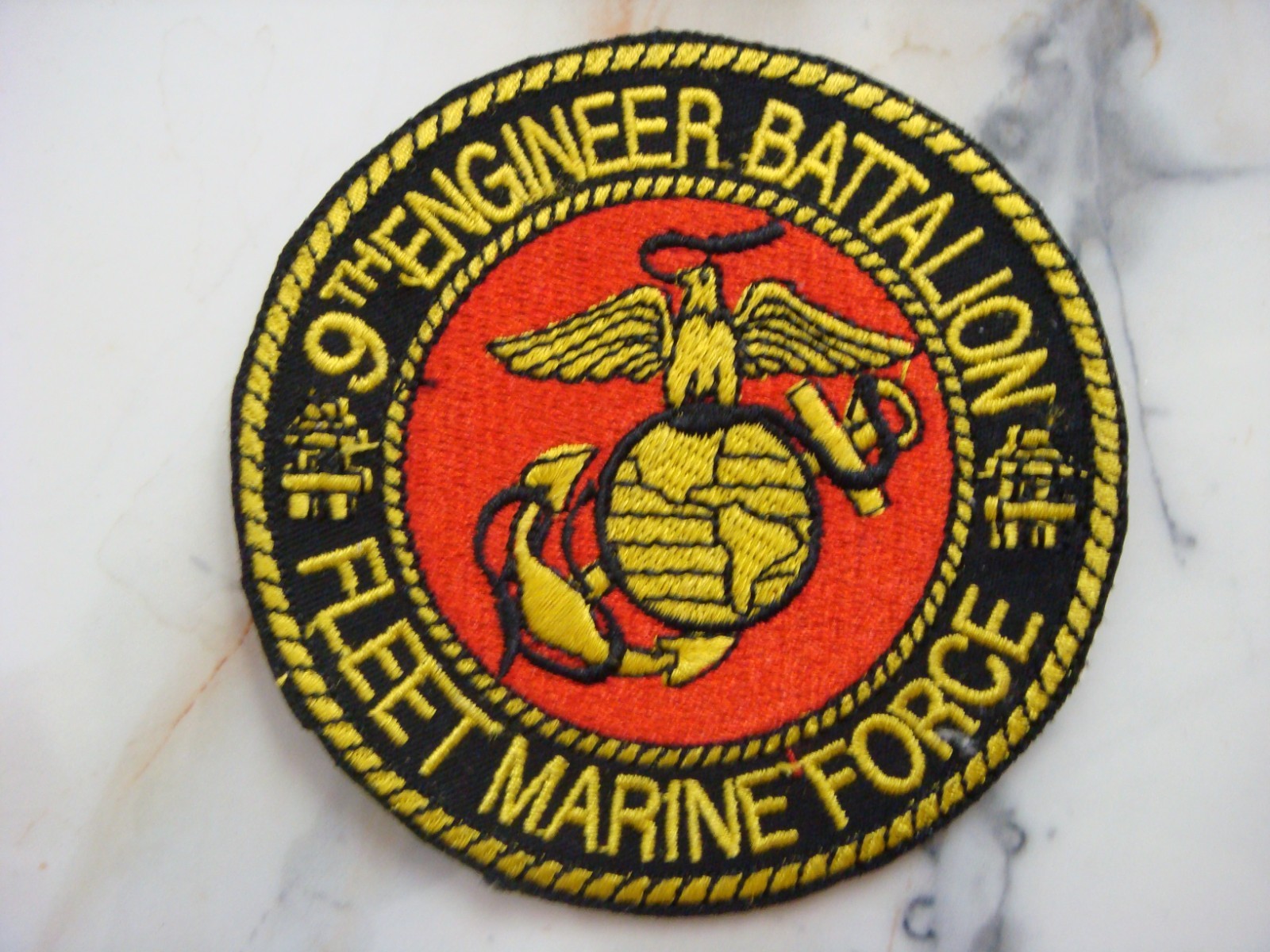USMC 9th ENGINEER Bn FLEET MARINE FORCE (1966-1970), VIETNAM WAR PATCH