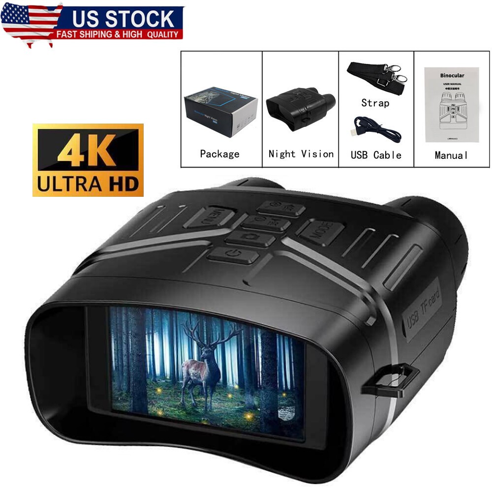 NV4000 4K 36MP Binoculars Digital Night Vision Camera 5X Digital for Hunting