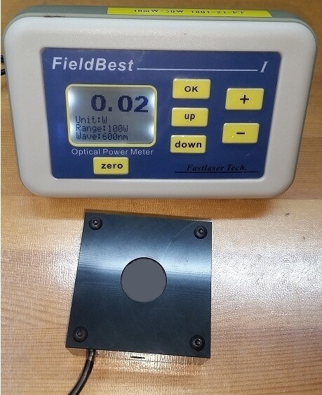 Laser Power Meter 10mW-50W Optical Power Meter High Accuracy Resolution 10mW