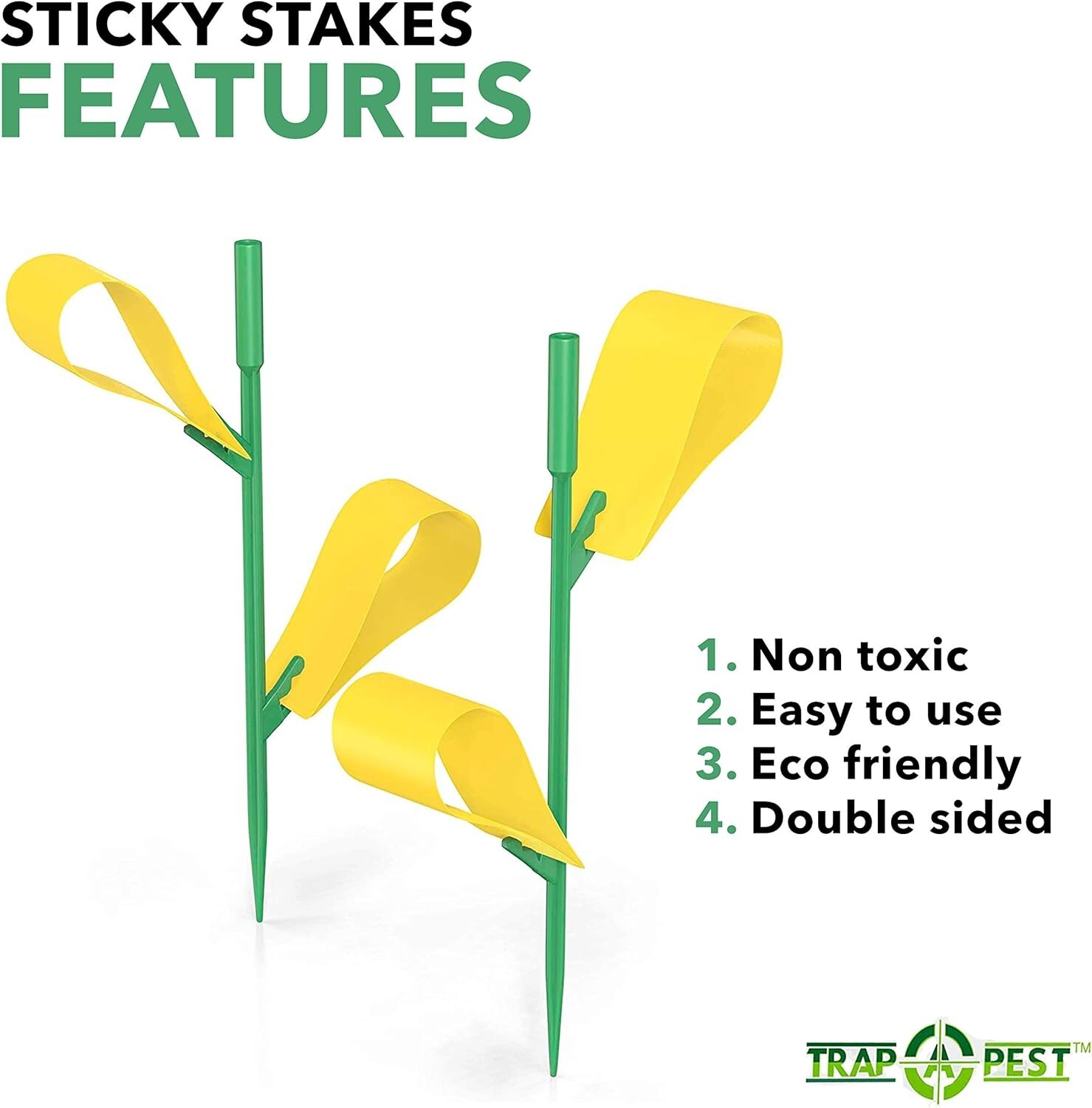 Yellow Sticky Traps for Gnats Indoor and Outdoor-Traps House Plants (30Traps)