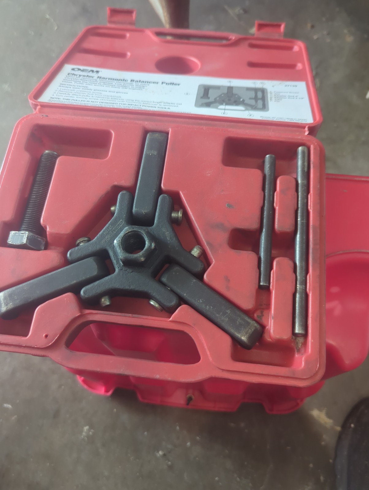 OEM Tools 27139 Chrysler Harmonic Puller Used In Case Good Condition