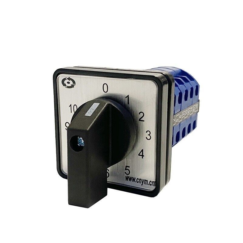 Rotary Changeover Cam Switch 20A 0-10 Positions 5 Poles Control Power Selection