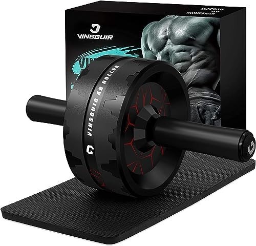 VINSGUIR Ab Roller Wheel, Abs & Core Workout Equipment for Home Gym with Knee
