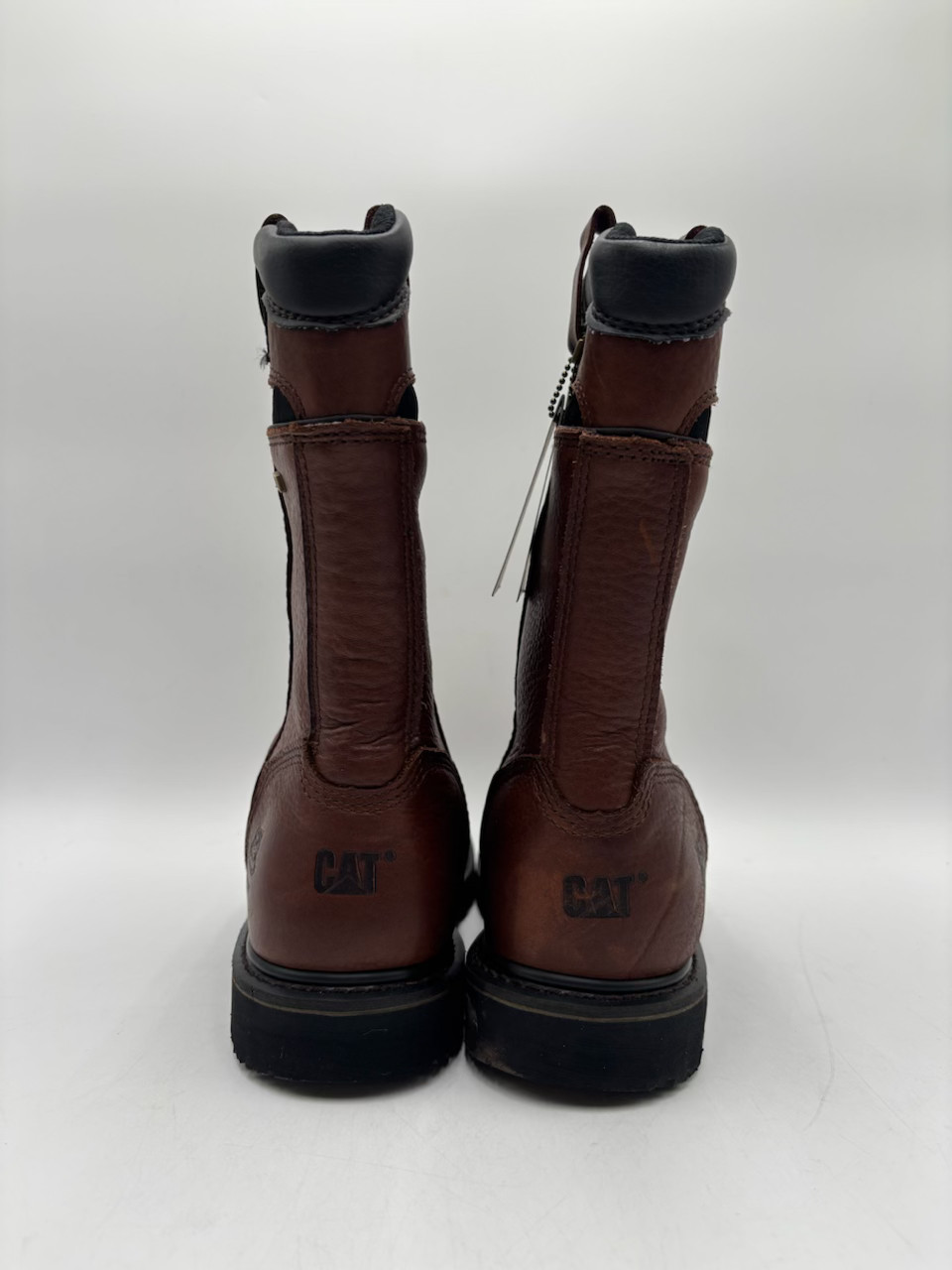 CAT ELKHART WP W-PLATE Men's NEW Steel-Toe Work Boot Brown Multiple Sizes