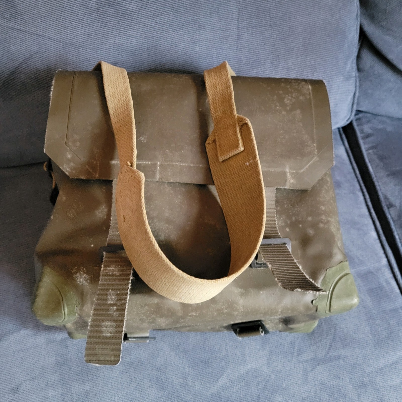 Vintage Waterpoof Rubber Military Bag