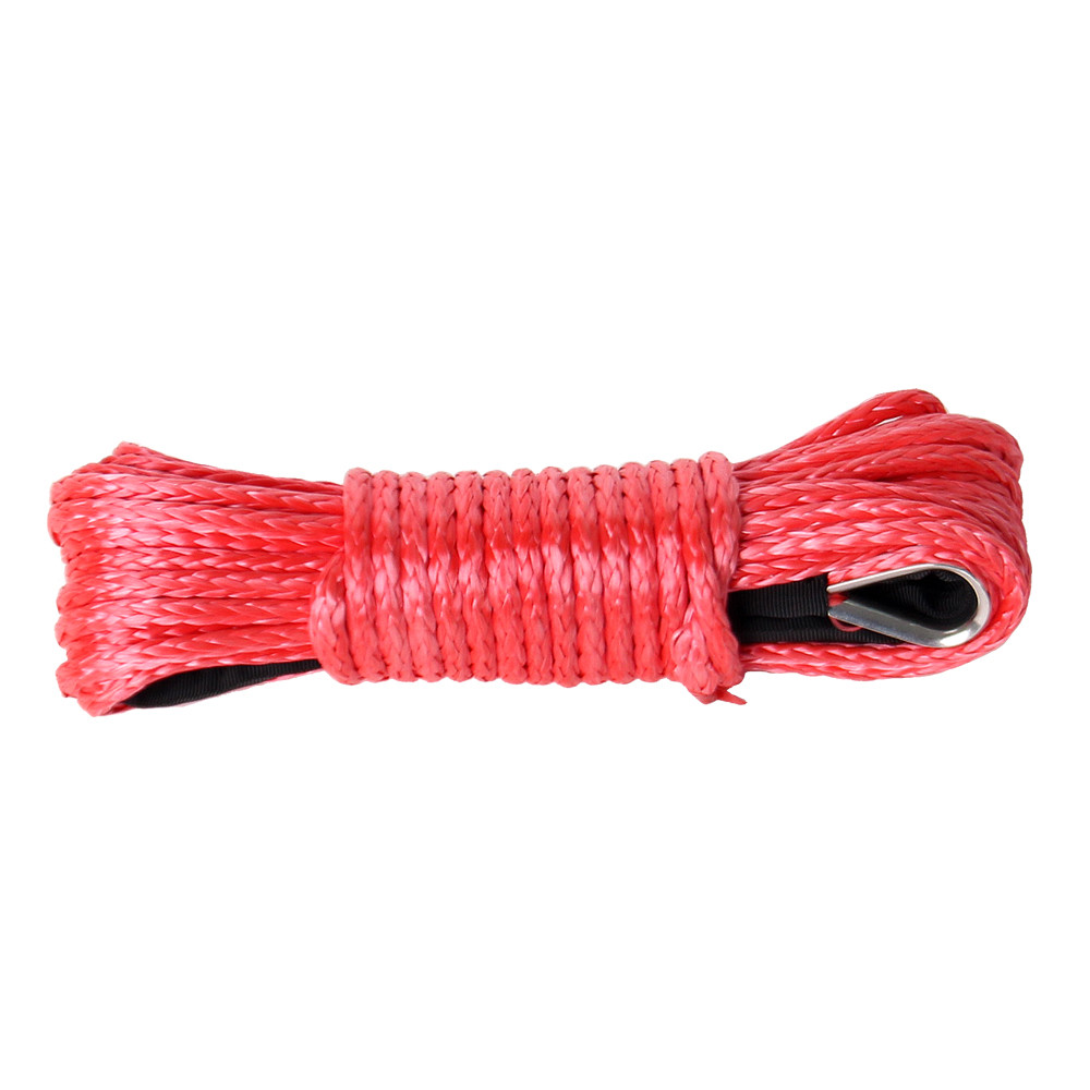 1/4" x50' 10000LBS Synthetic Winch Rope Line Recovery Cable For ATV UTV
