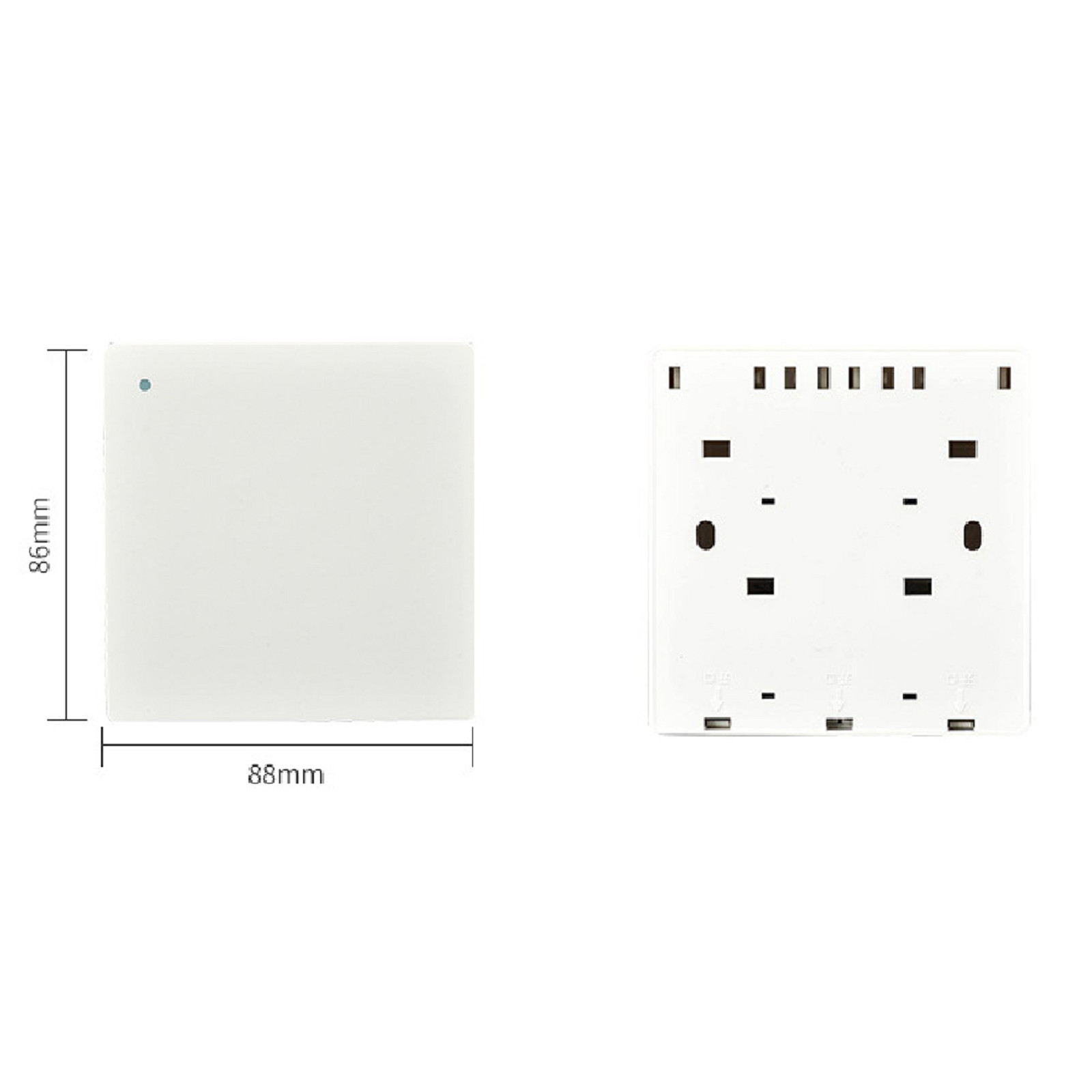 433MHz AC90-250v Wireless Remote Control Kinetic Self-Powered Wall Light Switch