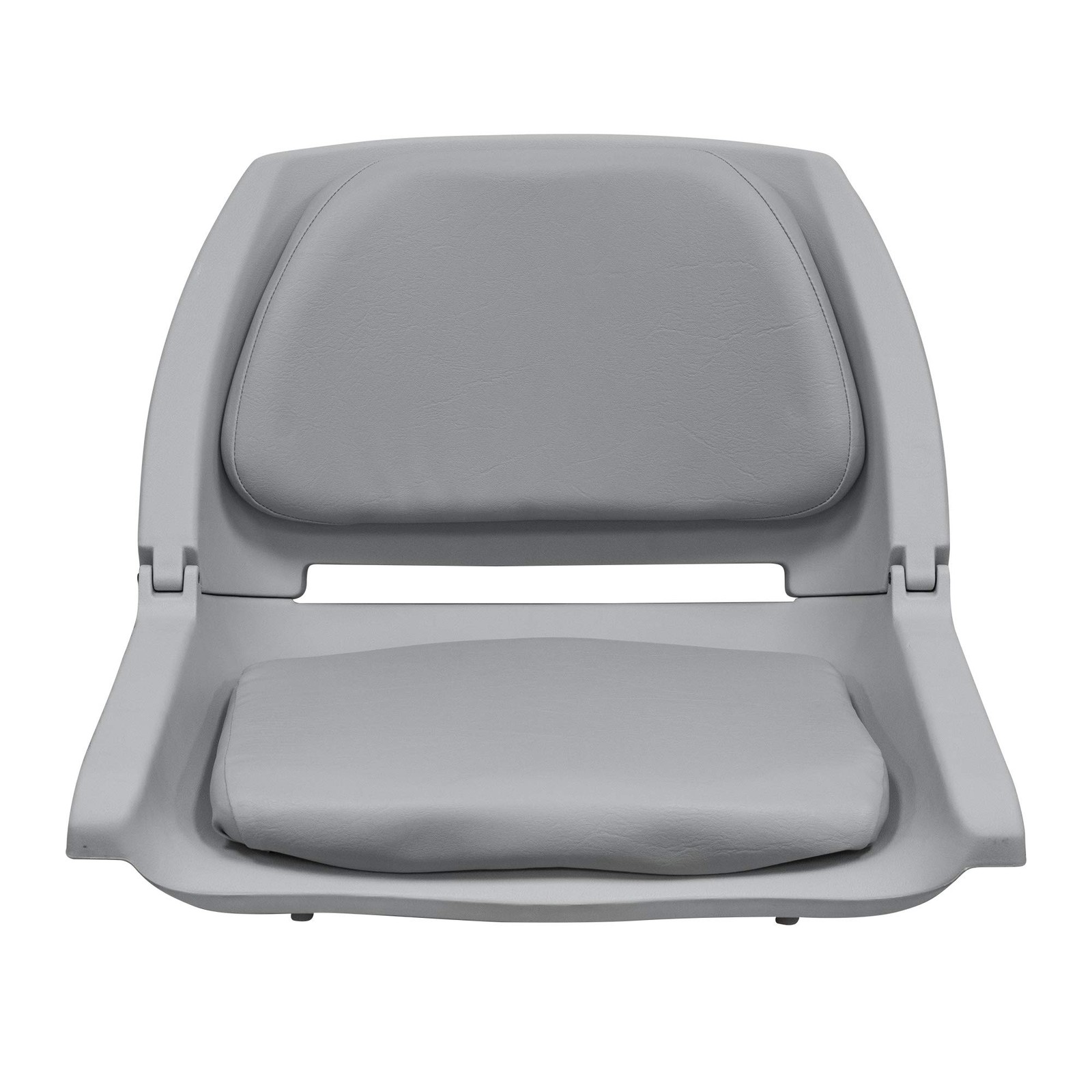 8WD139LS-717 Molded Fishing Boat Seat with Marine Grade Cushion Pads, Grey Sh...
