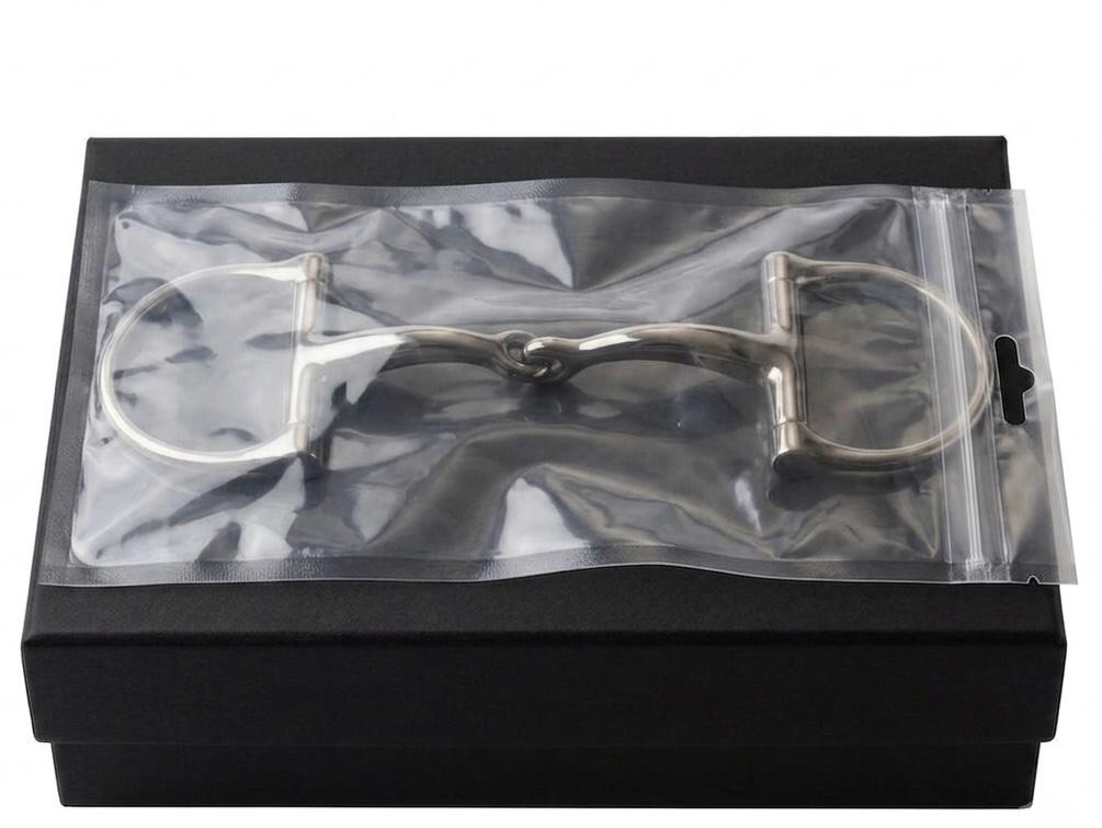 Western Horse Bit 5” Offset D Ring Slow Twist Stainless Steel Training Snaffle