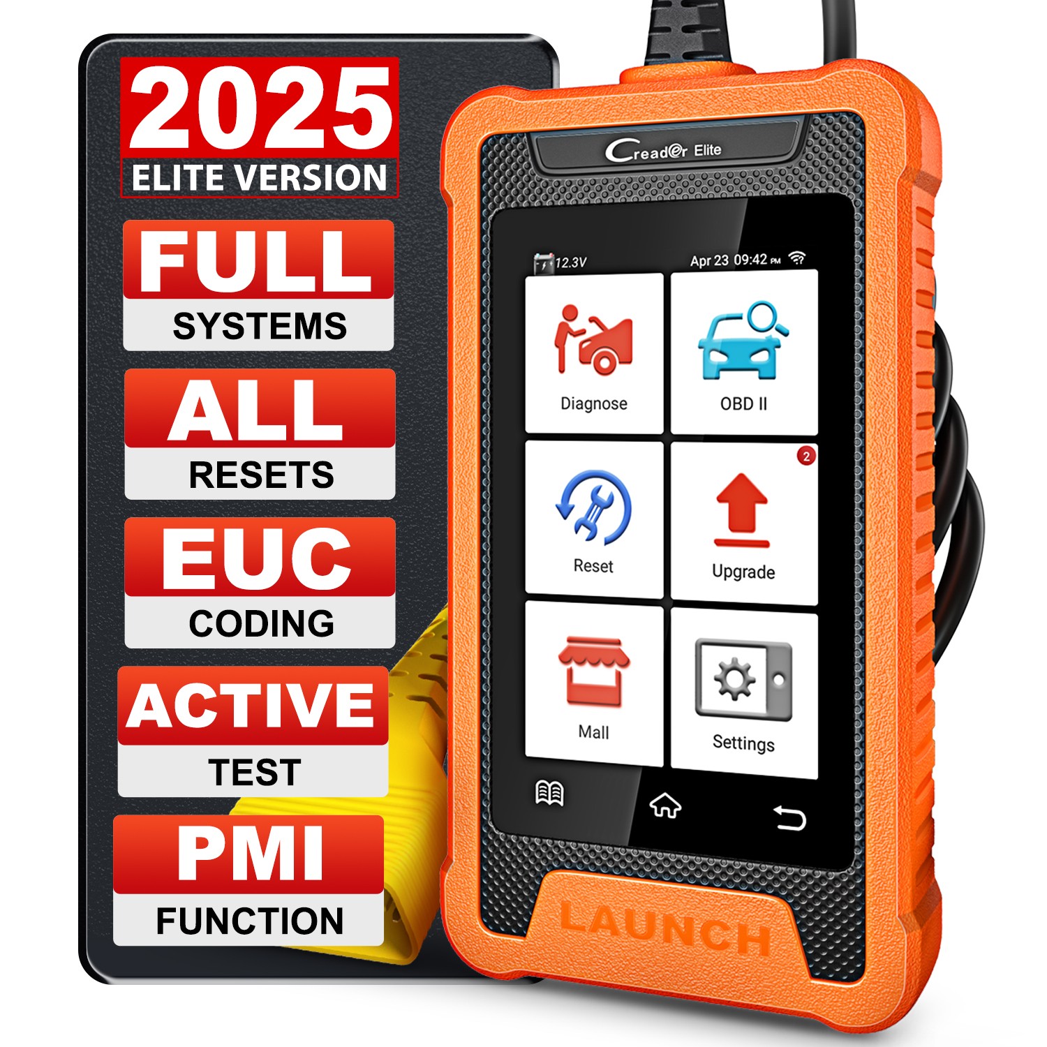 LAUNCH Creader Elite For Ford OBD2 Scanner Car Diagnostic Tool ECU Coding IMMO