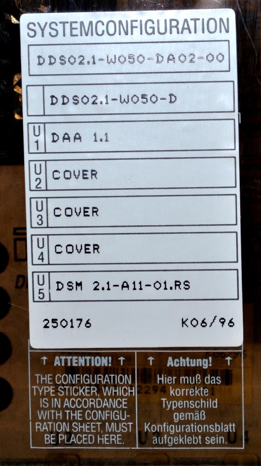 Indramat DDS02.1-W050-D A.C. Servo Controller