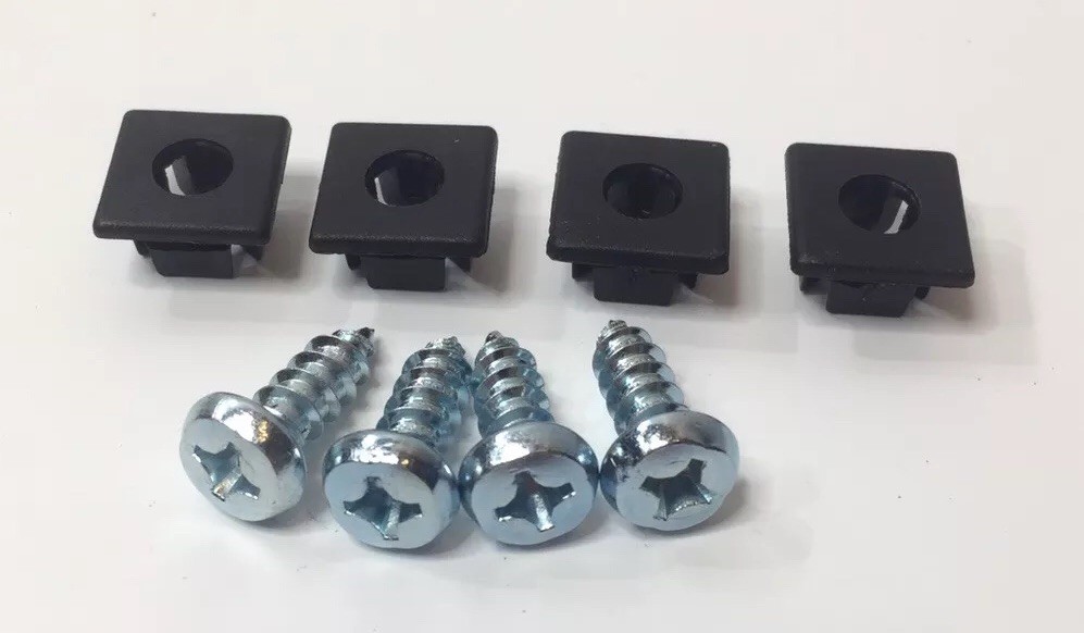 (4) License Plate Screws Philips Zinc Plated Standard Car Truck SUV