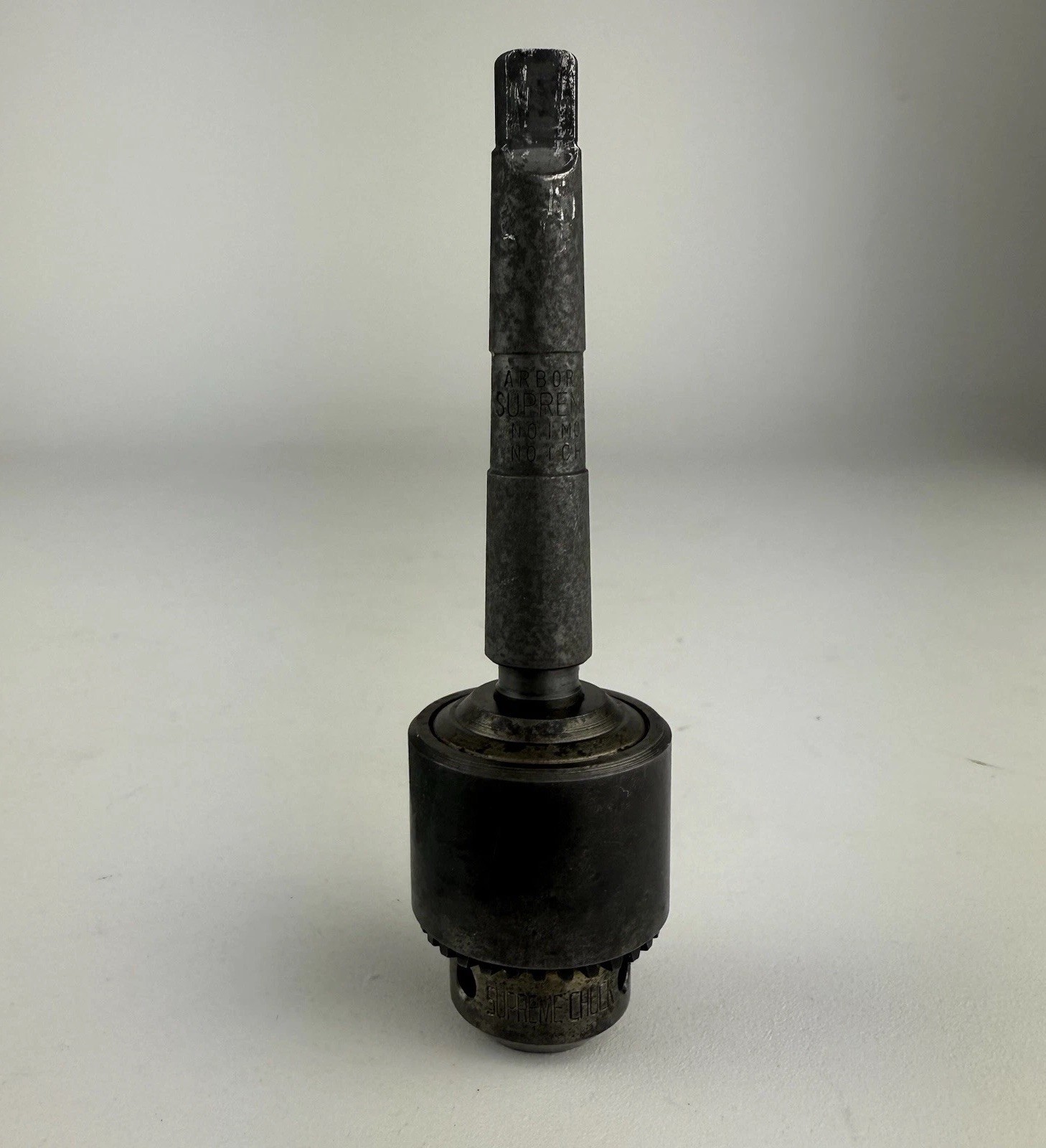 Vintage Supreme Chuck 1T 0–1/4” Capacity w/ Morse Taper Arbor - Made in USA