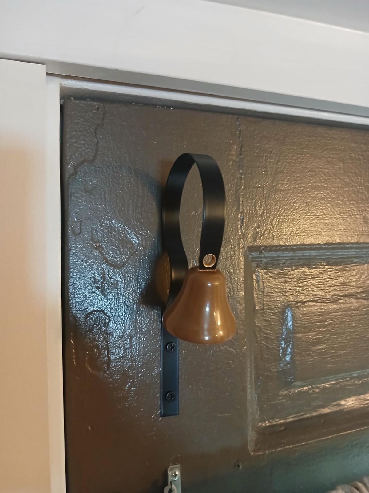 Retro Metal Shopkeepers Bell, Traditional Retail Store Door Hanging Doorbell