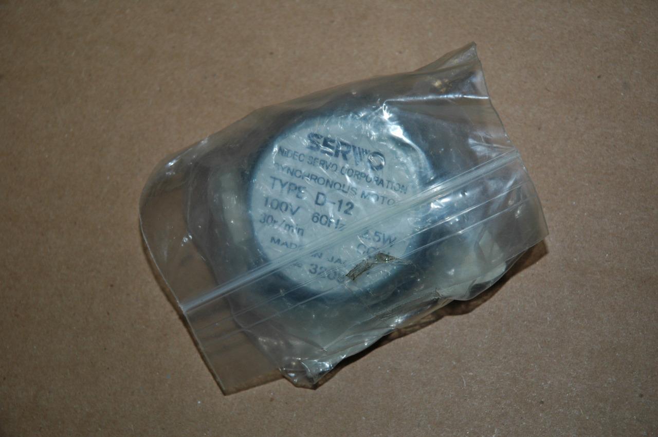 Beckman Coulter A32435 Nidec AC Servo Motor D12 D-12 CCW - NOS