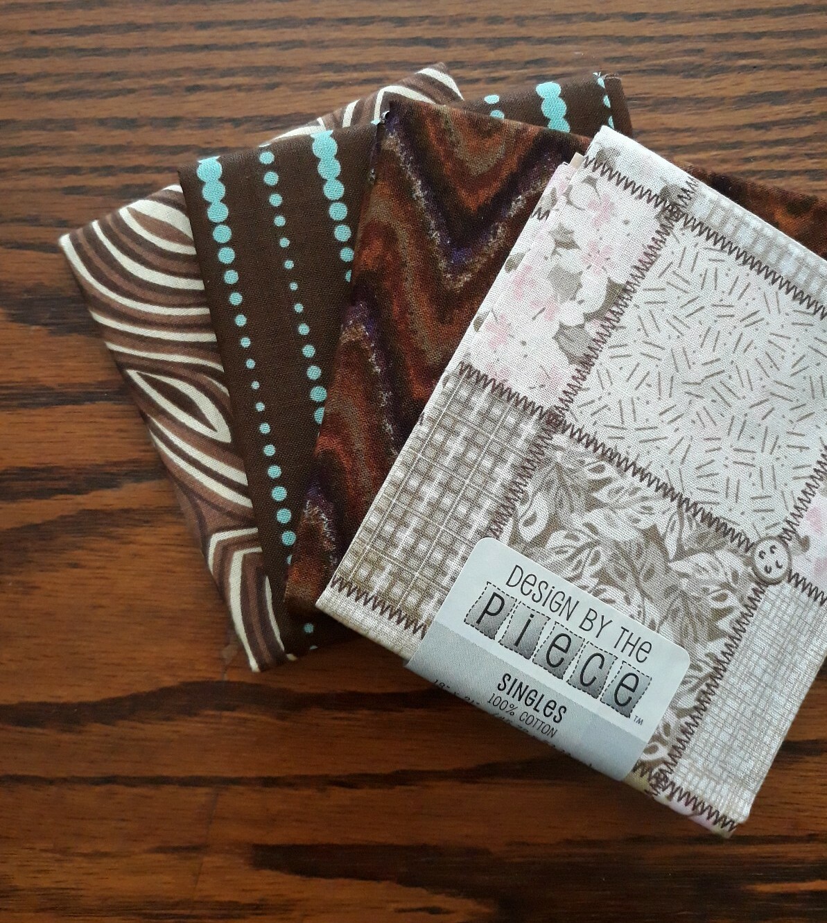 8 BROWNS Designs by The Piece Fat Quarters