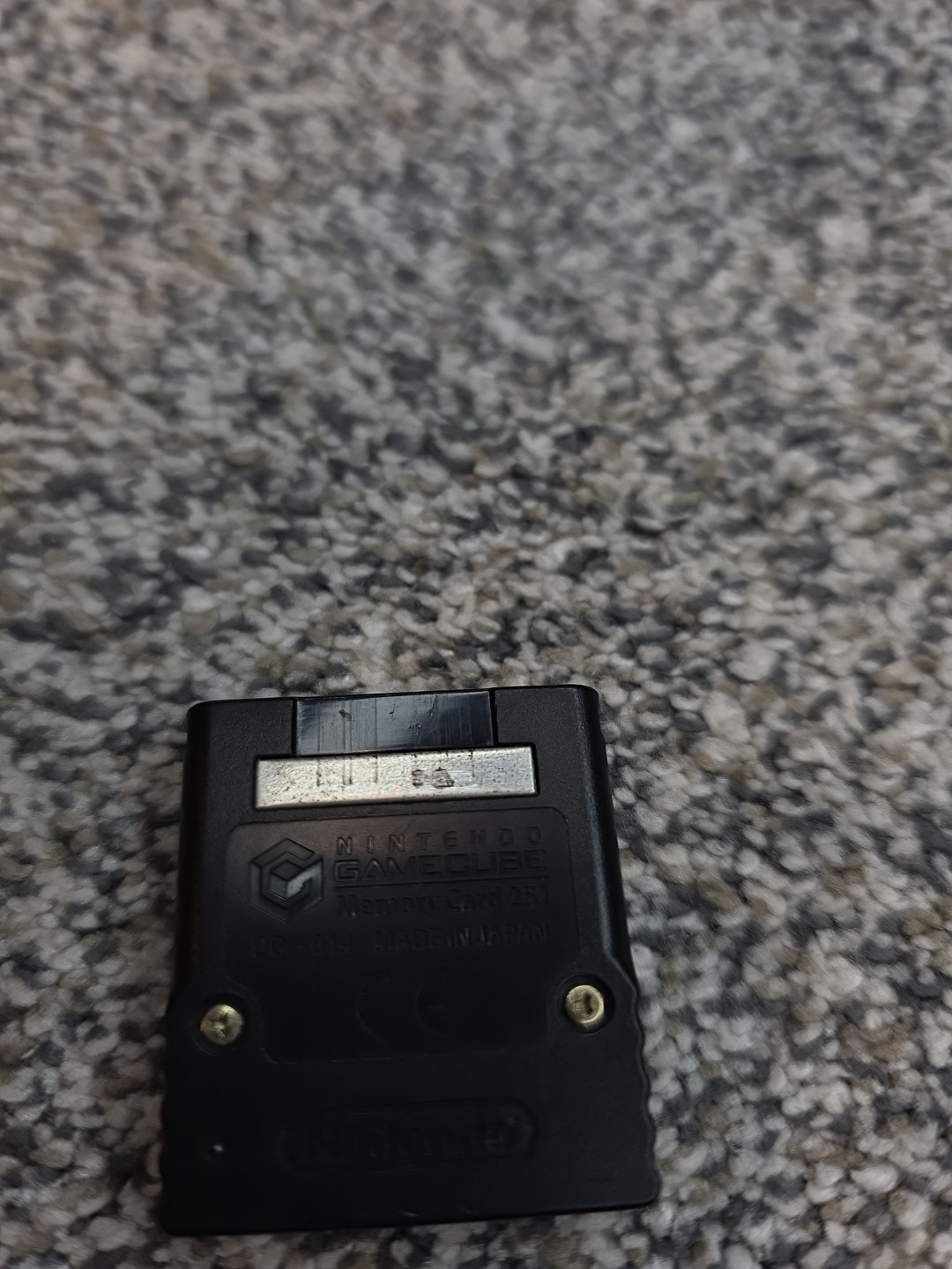 Nintendo Gamecube Block Memory Card 251 - Black