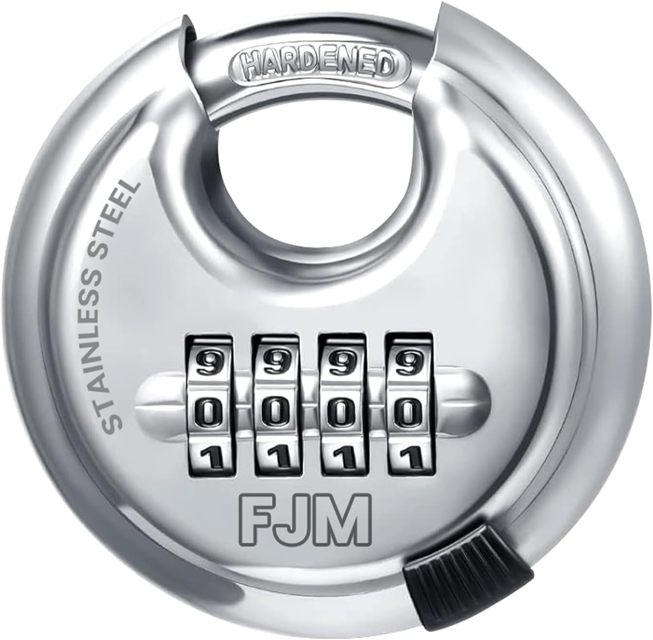 SX-790 4-Dial Combination Disc Padlock High Security Lock Indoor Outdoor Storage