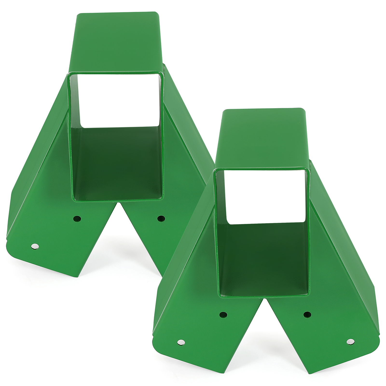 Brand New Pair 1-2-3 A-Frame Swing Set Brackets Complete Set 2 Brackets Green