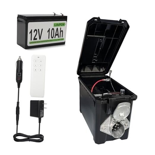 Trailer Light Tester Box with 12V 10Ah Battery and IP68 Wireless Remote Control