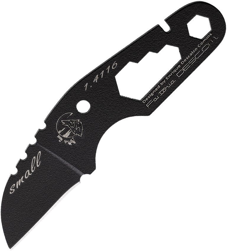 J&V Adventure Knives SMALL Fixed Knife 1.25" 1.4116 Steel One-Piece Construction
