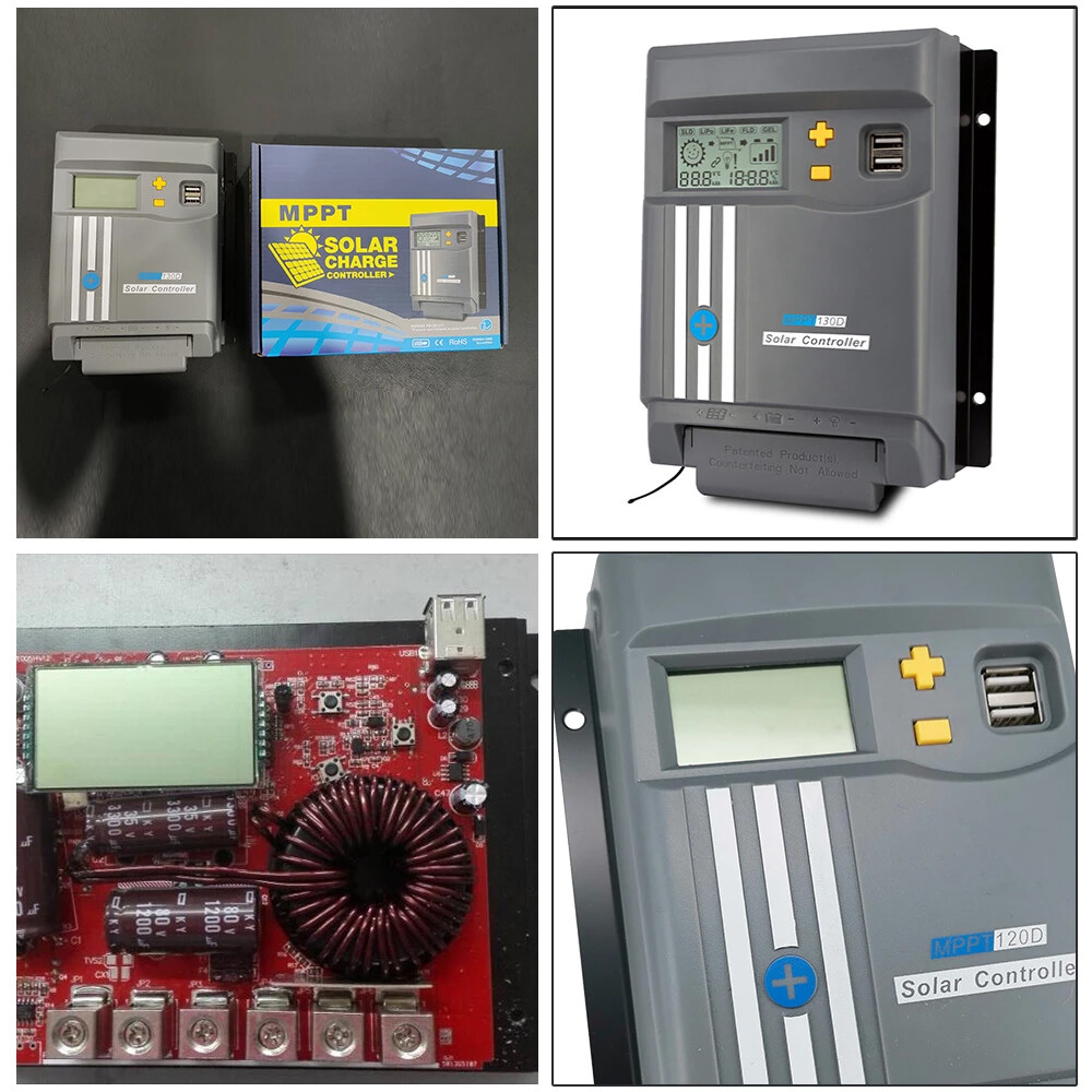 30A 40A 12V 24V Solar MPPT Charge Controller Regulator Built-In Bluetooth Wifi