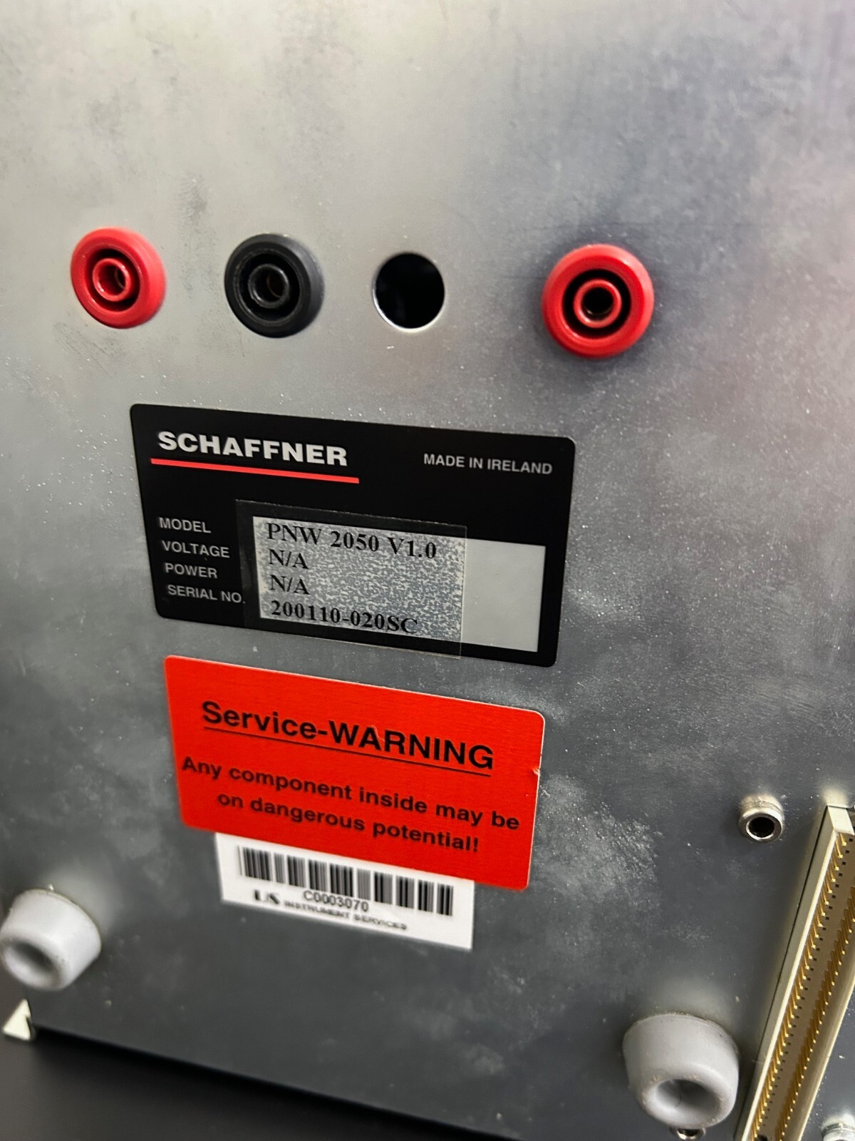 Schaffner PNW2050 Plug-In for NSG2050