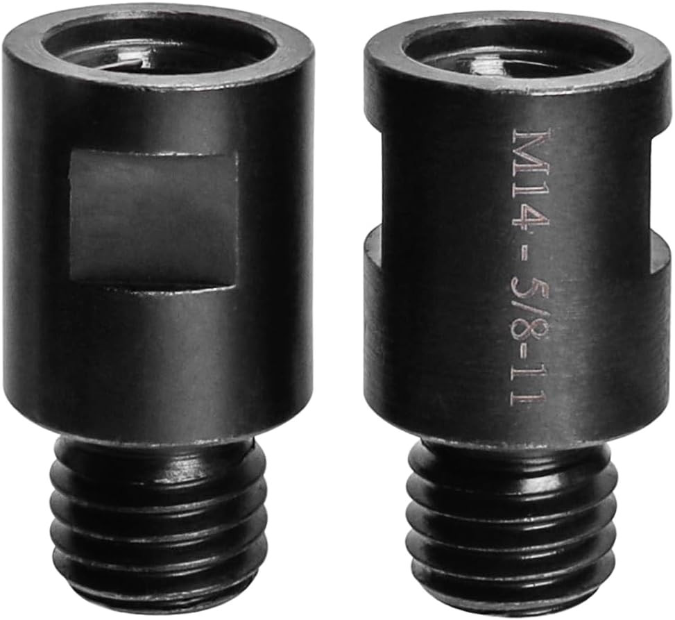 2Pcs M14 to 5/8"-11 Angle Grinder Arbor Adapter, M14 Female to 5/8"-11 Male Thre