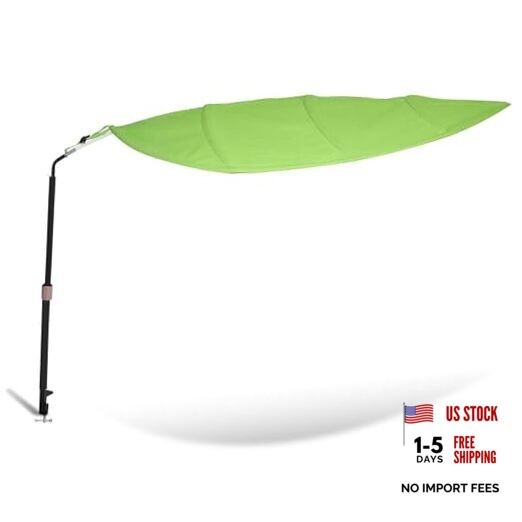 Green Leaf Office Cubicle Light Shield and Desk Shade Leaf-patterned Green